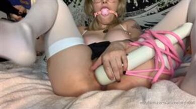 AnimeBitch666 Onlyfans GagBall & Hitatchi Cum