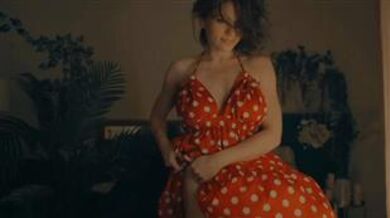 lucieoude Red Dotted Dress Cam Video mfc