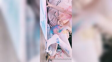 BelleDelphine Painting Ass Video Onlyfans