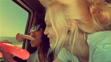 XoAlexGrey Car Dildo Suck Video Onlyfans