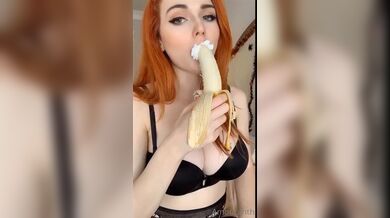 Amouranth Banana Blowjob Video Onlyfans