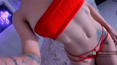 KimTylor_ Red Lingerie Video Sexy mfc