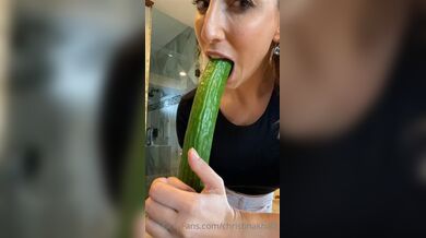 Christina Khalil Blowjob Cucumber Onlyfans