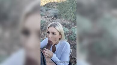 ScarlettKissesxo Outside Blowjob Onlyfans