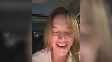 AngelAri Dildo Ride in Car Stripchat