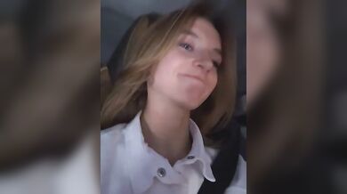 AngelAri Dildo Ride in Car Stripchat