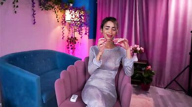 TheAyana Sexy Dress Strip Dildo Ride Bongacams