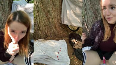 FayeFlame Forest Squirt Cum & Anal Fuck Stripchat