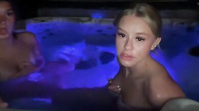 kenziesmithh alexajefferies Chaturbate Jacuzzi Topless Teens