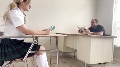 Tits-Mcgee Schoolgirl Gives Blowjob to Teacher POV Onlyfans