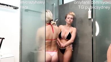 haleycrazy Shower with Blonde Bombshell Sydney Chaturbate