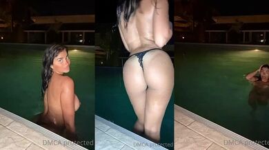 sonfb Onlyfans Topless Pool Swim