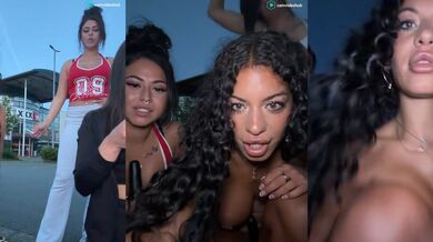 alyssahottv_ joanaelaa Fingering Pussies on Public Street Stripchat