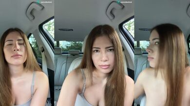 clairebree Dildo Pussy in Car Stripchat
