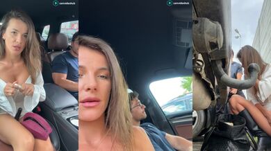 fit_vic Horny Girlfriend Cream Down Cock in Car Riding Sex Stripchat