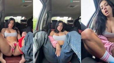 julliavegas Masturbate in Car Stripchat
