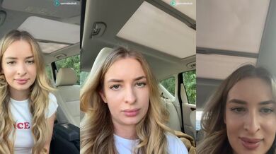 evieevans Dildo Pussy in Car Stripchat