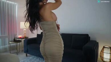 l_u_a_ Long Dress Strip Nude mfc