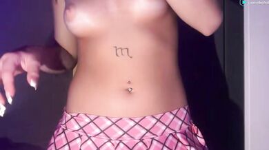 stellapearll Mini Skirt Pussy Peak Topless Stripchat