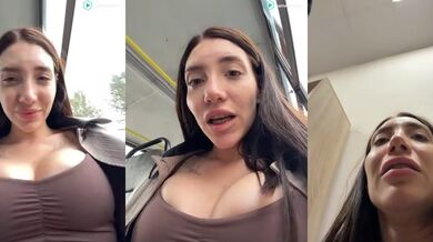 ballerinacappuccino_ Public Bus Show & Stranger Finger Pussy Stripchat