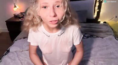 Anyaa777 Water Spray White Shirt SeeThrough Chaturbate