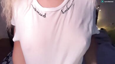 Anyaa777 Water Spray White Shirt SeeThrough Chaturbate