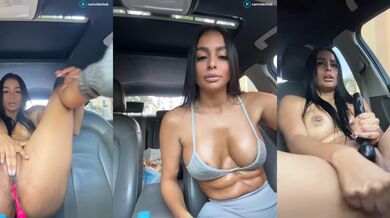 Alissssonferl_ Stripchat Dildo Pussy In Car Squirt Cum