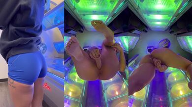 Skyemarie Onlyfans Dildo Pussy In Tanning Bed