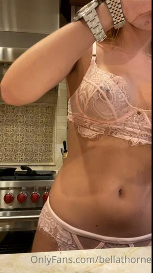 Bella thorne see through lingerie shower onlyfans video
